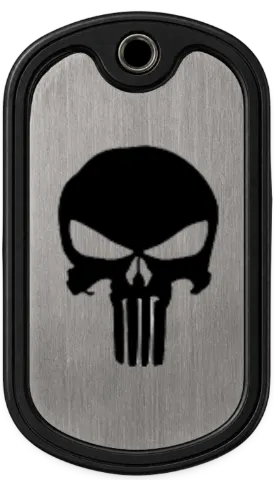 Modelo de Dog Tag Dog Tag Caveira Personalizada