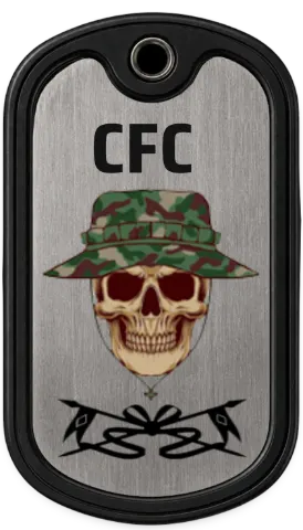 Modelo de Dog Tag Dog Tag CFC Personalizada em Aço Inox